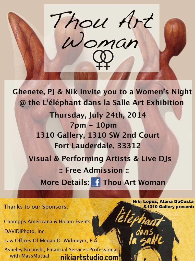 Thou Art Woman_at L’éléphant dans la Salle Art Exhibition